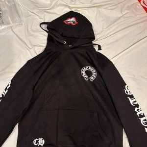 NEW Chrome Hearts Horseshoe Mouth Hoodie Size Large